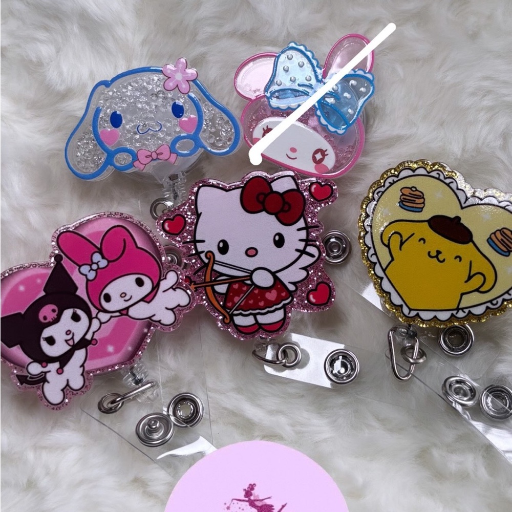Cartoon character badge reels